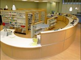 Pharmacy
Hillcraft completed O'Connell's Pharmacy which featured a large circular front desk/reception/work station.